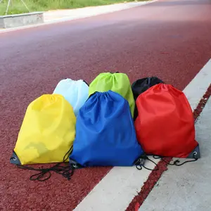 Factory Outlet Foldable Drawstring Bag Polyester Customizable Logo Outdoor Sports Bag