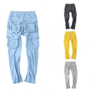 Pantalones Deportivos de Forro Polar para Hombre, Invierno 2021, Cintura Alta, Pantalones Jogger con Cordón, Pantalones Cargo Casuales de Calle - Product Image 1