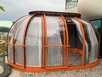 Dôme transparent en polycarbonate de luxe moderne, imperméable, de 3 mètres de diamètre, pour hôtel, villa, parc