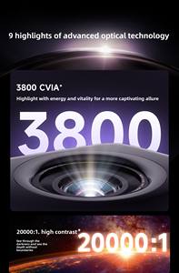 מקרן Dangbei X7 Ultra 3800 CVIA בהירות גבוהה 20000:1 ניגודיות Db Vision עבור סרטים אימרסיביים מקרן קולנוע ביתי 4K - Product Image 4
