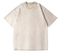 T-shirts vintage décontractés pour femmes à col rond, coupe ample, manches courtes, effet délavé, avec logo personnalisé, pour l'été