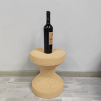 Tabourets ronds en liège naturel pour salon, bar à domicile, tables d'appoint pour champagne et vin