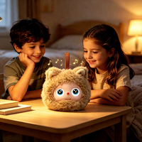 Boneka AI Berbicara dengan Suara, Mata LED, Teman Emosional, Robot Hewan Peliharaan Elektronik, Mainan AI-3.5 inci, Hewan Peliharaan AI Lucu
