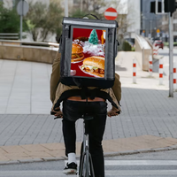 Mochila Publicitaria con Pantalla LED, Impermeable, Anti-Robo, con Conexión Wifi, para Publicidad en Movimiento