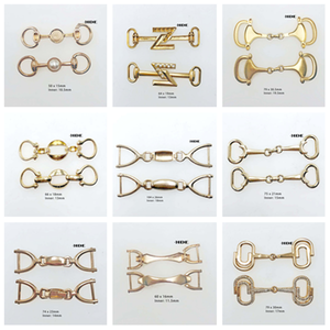 Accessoires métalliques pour sous-vêtements avec boucles en alliage de zinc personnalisées, crochets décorés par placage, boutons pour chaussures, boucles pour sacs - Product Image 2