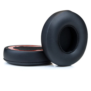 Coussinets de remplacement pour <span class=keywords><strong>Beats</strong></span> <span class=keywords><strong>Solo</strong></span> 4 Coussin d'oreille en mousse à mémoire de forme en cuir protéiné pour <span class=keywords><strong>Beats</strong></span> Solo4 Coussin d'oreille Casque sans fil - Product Image 1