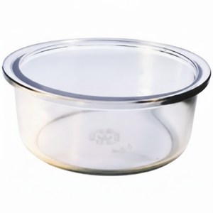 Cylindre de laboratoire en verre pneumatique de 210 mm de diamètre x 110 mm de hauteur - Product Image 1