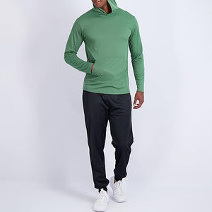 Chaqueta con Capucha para Hombre, al por Mayor, Impermeable, Cortavientos, Transpirable, Talla Grande, Secado Rápido, Protección UV, 100% Poliéster, UPF50 - Product Image 2