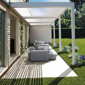 Pergola moderne en aluminium à lames orientables pour jardin extérieur, 3x3, 3x4, <span class=keywords><strong>4x3</strong></span>, 4x4, 4x5, 4x6, 6x3, 6x4, 6x5 m - Product Image 5