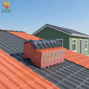 Tuile de Toiture en Résine ASA Style Moderne, Plaque de Toiture en Résine PVC ASA, Tuiles de Toiture en Résine Synthétique ASA - Product Image 1