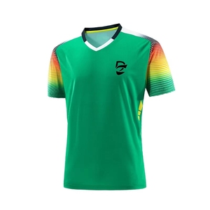 Camiseta Deportiva de Malla Transpirable de Secado Rápido con Logotipo Personalizado al por Mayor, Unisex, de Poliéster Elástico, para Eventos Deportivos, Fitness, Bádminton, Tenis de Mesa - Product Image 3