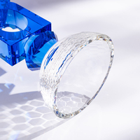 Offre Spéciale : Plaques en Cristal Bleu Facettées 3D, Design Transparent, Gravure Laser, Étanche, Poli, Récompenses d'Entreprise, Stock Limité