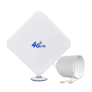 4G LTE 35dBi GSM高增益双Mimo WiFi信号增强器放大器调制解调器远程天线，带TS9连接器