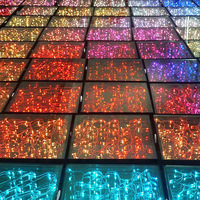 Étoile de jeu interactive de haute qualité lumière illuminée 3d magnétique led piano piste de danse lumière de scène pour les événements de fête de mariage