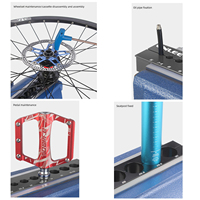 Pince de réparation d'axe de vélo en aluminium ENLEE pour moyeux, manivelles et fourches ; Pince multifonction pour jeu de roues
