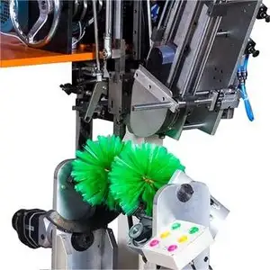 4 ejes 1 Tufting CNC máquina de fabricación de escobas de plástico máquina automática de fabricación de cepillos de lana 2 colores máquina de fabricación de cepillos de baño