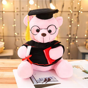 卒業ギフトカスタムロゴテディベア漫画ぬいぐるみソフトかわいいぬいぐるみテディベア博士 - Product Image 4