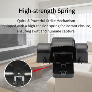 Trappola per Topi a Doppia Testa in Plastica ABS, Senza Contatto, Ecologica, Impermeabile, Sicura per Camere da Letto, Cucine e Giardini - Product Image 4