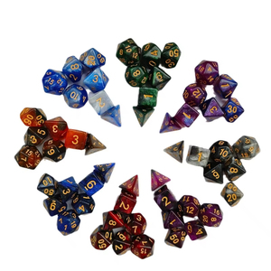 Bán Buôn 7Pcs Hai Màu Rồng Và Dungeons Dnd Đa diện Trò Chơi <span class=keywords><strong>Dice</strong></span> Acrylic <span class=keywords><strong>Dice</strong></span> Set Board Trò Chơi - Product Image 2