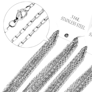 Chaîne serpent plate plaquée or 18 carats en acier inoxydable, style mode, pour collier, bijoux DIY, prix abordable, prête à être expédiée, fabriquée en Chine - Product Image 6