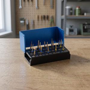Kit de préparation de ponts dentaires avec source d'alimentation par turbine, forme de tête conique, diamètre de tige de 1/8 po, fabriqué en acier et métal durables - Product Image 2