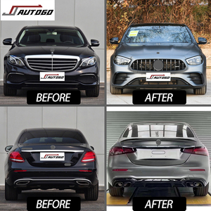 Kit de Carrocería para Benz W213 <span class=keywords><strong>E</strong></span> 2018-2021, Actualización a E63 2021, Parachoques Delantero y Trasero, Faros Delanteros, Luces Traseras, Rejilla, Difusor, Tubo de Escape, Puerta Trasera - Product Image 2