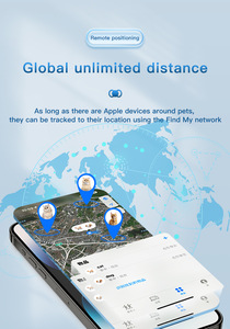 Collier GPS étanche pour chiens et chats, dispositif de suivi intelligent anti-perte avec un design élégant en forme de nœud papillon, compatible - Product Image 5