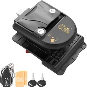 1 Ensemble de Serrure de Porte sans Clé pour Camping-Car, Poignée de Verrouillage, Bouton, Pêne Dormant, Caravane, Remorque, Noir, Kit d'Outils de Déverrouillage de Voiture - Product Image 3