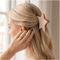 Pinzas de Pelo de Acetato de Celulosa con Forma de Estrella de Cinco Puntas de Primera Calidad, Pinza para el Cabello para Mujeres y Niñas, Decoración para el Cabello 220944