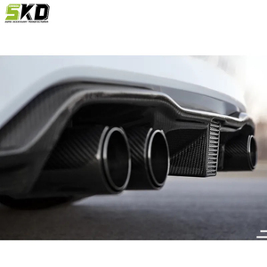 Pour BMW 2015 à 2021 F87 M2 M2C Kit de carrosserie en Fiber de carbone sèche de Style <span class=keywords><strong>K</strong></span> avec diffuseur de pare-chocs arrière léger - Product Image 2