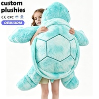 Peluche géante tortue de mer de haute qualité de 30 pouces, grande peluche tortue océanique, coussin pour cadeau de Saint-Valentin
