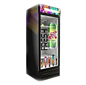 Expositor refrigerador porta de vidro Expositor comercial para freezer Expositor de bebidas acessório do armário LCD transparente