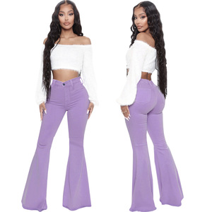 Wholesale <strong>Plus</strong> <strong>Size</strong> Jeans Autumn New Style Fashion <strong>Plus</strong> <strong>Size</strong> Pants High Waist Jeans All Match Slim Stretch <strong>Denim</strong> Flared Trouser - Product Image 6