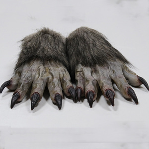Loup-<span class=keywords><strong>garou</strong></span> griffe Halloween jeu de rôle gants effrayants Festival loup Cosplay Latex horrible Costume accessoires accessoires - Product Image 3
