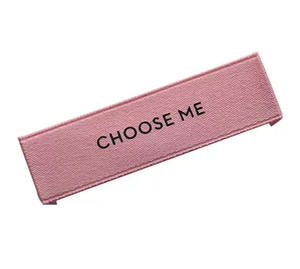 Bedrukt Kledinglabel Satijnen Labels Geweven Kledinglabels Schoenen Fabriek Pull Out Tag Shoes Custom Prive Mode Wasbaar - Product Image 5