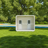 Toilettes mobiles intelligentes haut de gamme en acier avec capteur, chasse d'eau automatique, design européen pour centres commerciaux et espaces publics