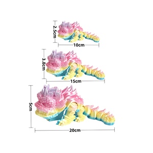 Nouveau jouet de danse du lion imprimé en 3D en PLA 2025 – Décoration de bureau créative de style chinois, animal articulé et mobile - Product Image 2