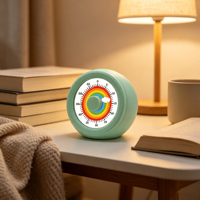 Timer Dapur Mekanik Analog Putar Digital 60 Menit dengan Magnet, untuk Meja Restoran, Belajar, Hadiah, Trik, Meja Kerja, Anak-anak