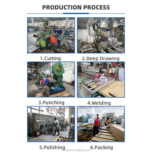 อุปกรณ์ครัวโรงแรม โต๊ะเตรียมอาหารสแตนเลสพร้อมล้อ - Product Image 6