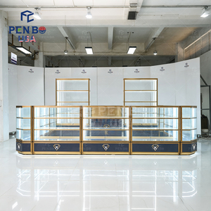 Kiosque de centre commercial au design unique pour bijoux et parfums, avec vitrine centrale en verre trempé, pour bijouteries dans les centres commerciaux - Product Image 5