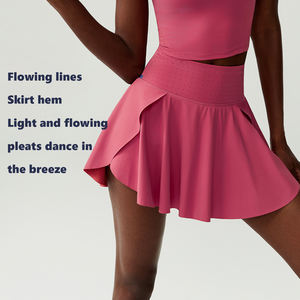 XW-SP563 özel Golf Mesh bel nefes hızlı Dryi etek hattı şort spor giyim spor tenis etekler kadınlar için - Product Image 4