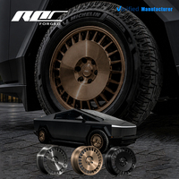 Jantes forgées Roc Custom Brushed Bronze 6X5.5 Monoblock pour pick-up, 20, 22, 24 pouces, pour Tesla Cybertruck