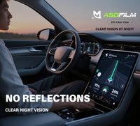 Film céramique nano pour vitres de voiture ASDFilm 1,52x30M, revêtement TiN, blocage de chaleur maximal à 99%, VLT60%, anti-rayures, auto-réparateur, protection UV/infrarouge