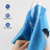 Chiffon de nettoyage en verre microfibre 16 pouces X 16 pouces non pelucheux nettoyer rapidement les fenêtres miroirs lunettes écrans de téléphone lentilles de caméra