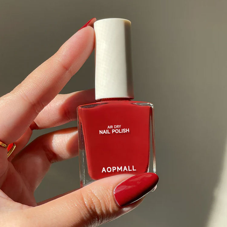 AOPMALL Vernis à ongles tendance à base d'eau brillante de marque propre personnalisée 2023 nouveautés