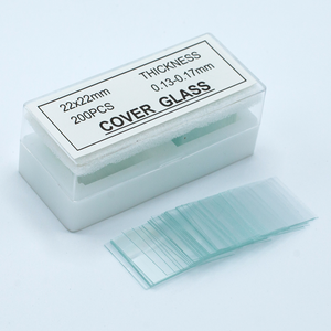 医療用22X22Mm正方形ガラス実験室用スライドカバーグラウンドエッジ顕微鏡ラボウェアOEMカスタマイズサポートYaohua - Product Image 3