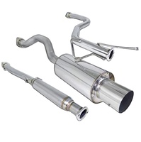 Système d'échappement Cat-back avec silencieux roulé compatible avec Civic 2 portes et 4 portes 92-00
