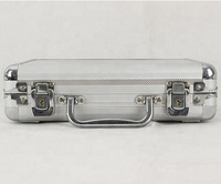 Boîtier de rangement compact en aluminium personnalisable OEM/ODM, mallette de transport pour outils avec mousse prédécoupée, protection robuste, logo personnalisé