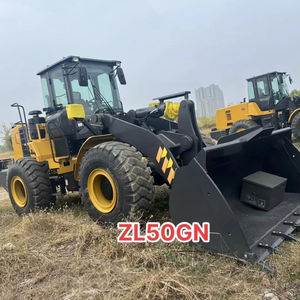 Wheel Loader 5 Ton Merk Terbaik China Zl50gn Pay Loader Zl50 Zl50g Bucket Loader dengan Ban Karet Solid - Product Image 1