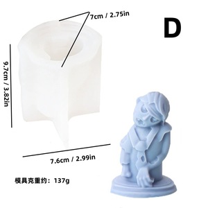 Halloween Silicone Candle Mold Skull Figure Customizable Shape For DIY Candle Making Kits - Product Image 5